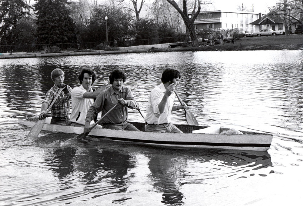 Concrete canoe