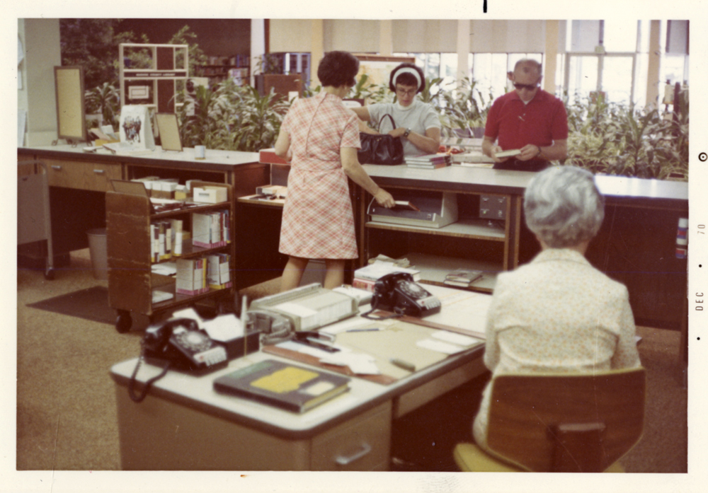 Checking out, 1970