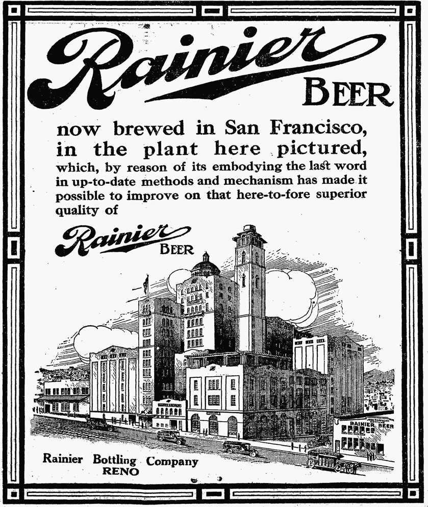 Rainier Beer ad