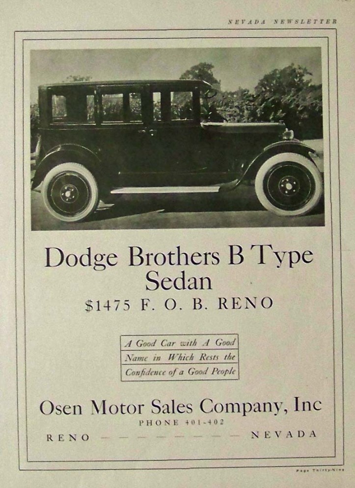 Dodge Brothers B Type Sedan