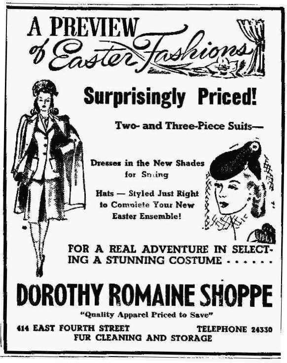 Dress shop, 1941