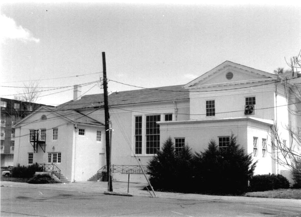 The back of the church