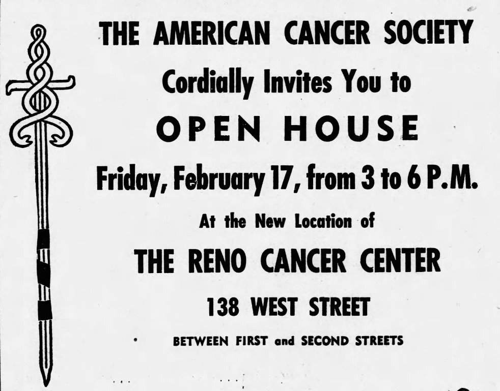 Reno Cancer Center, 1950