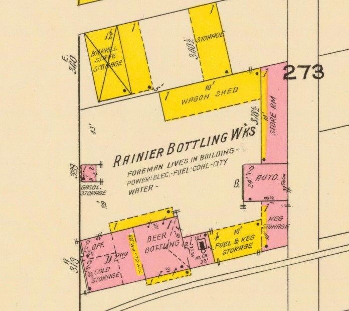 Bottling Works layout, 1918