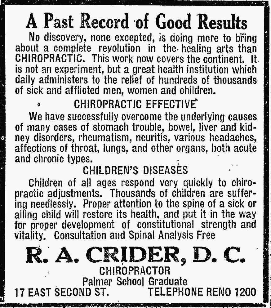 R.A. Crider, D.C.