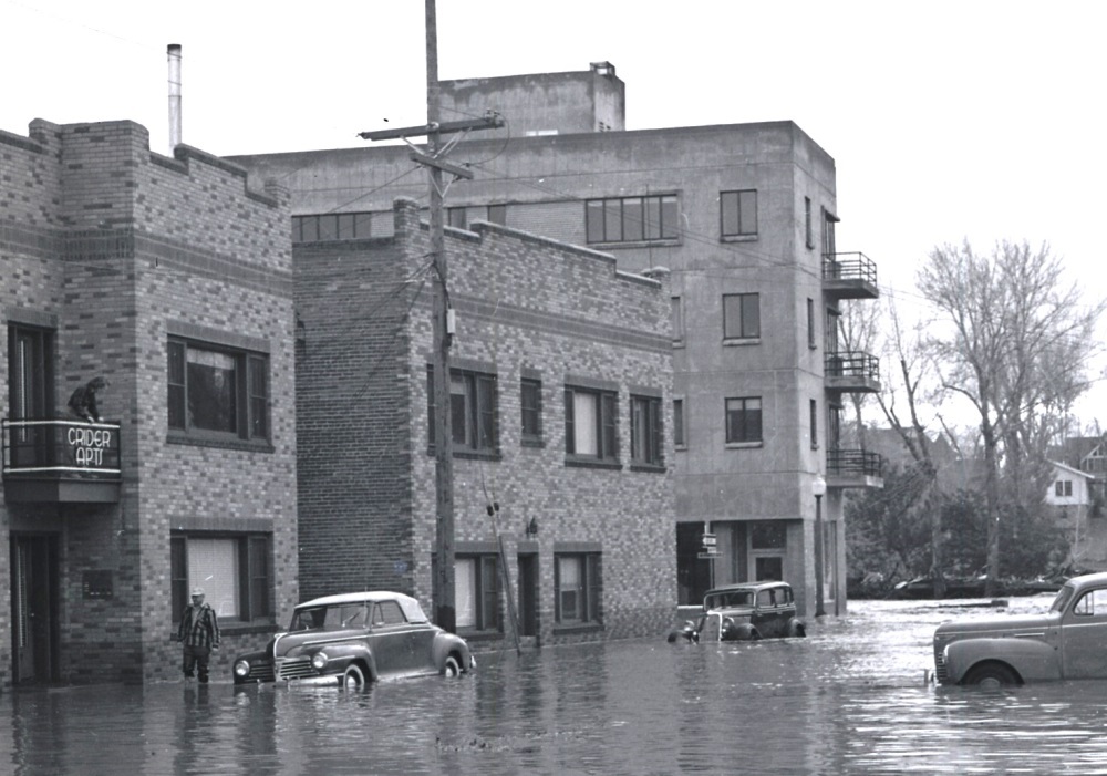 1950 flood from Roff Way