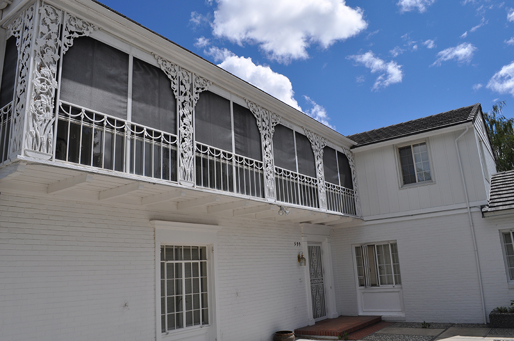An elaborate balcony