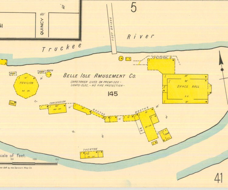 Belle Isle map, 1918