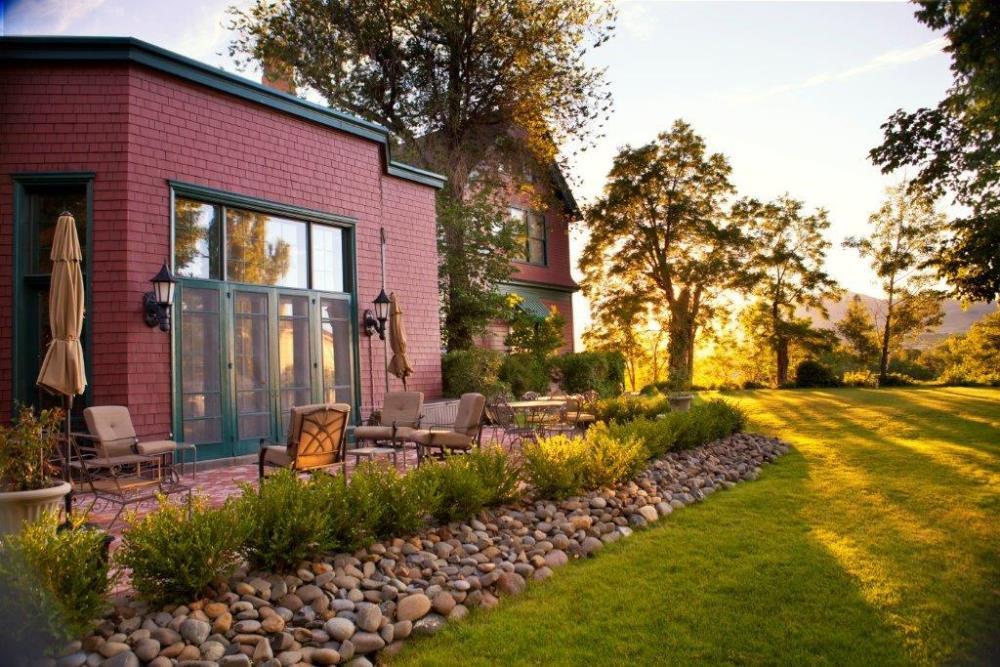 Redwood siding and cedar shingles