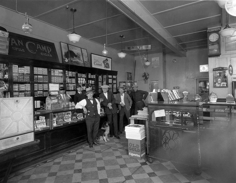 The Riverside Hotel's cigar store