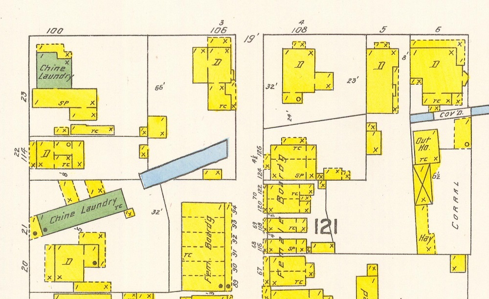 Tom's Laundry location, 1904