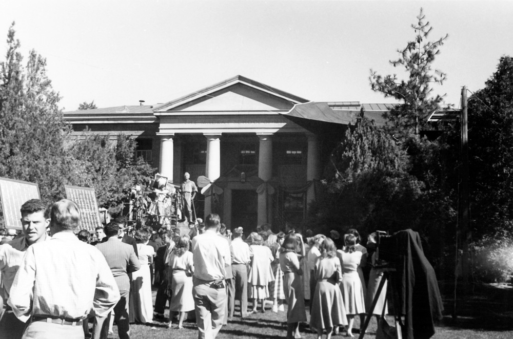 Filming on the Quad