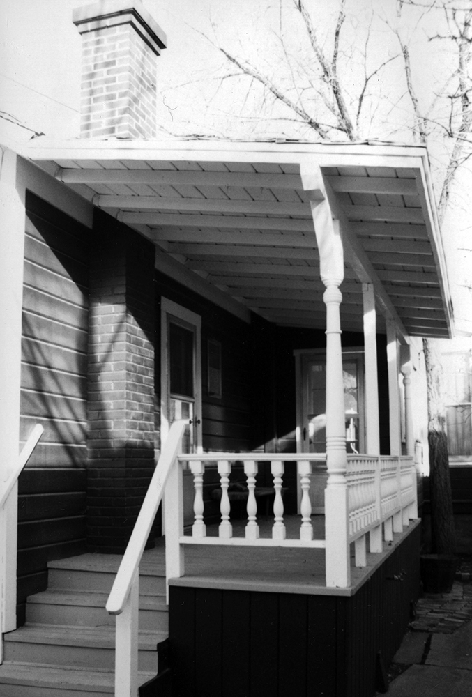 The back porch at 821 N. Center St.