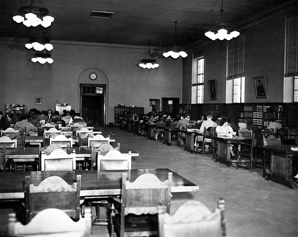 Studious scholars, ca. 1948