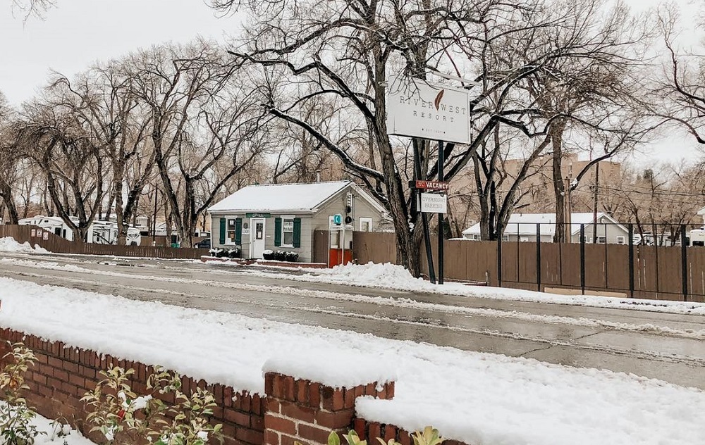River West Resort in winter