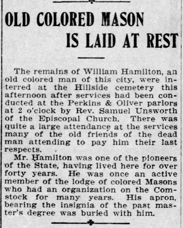 The death of William Hamilton, 1904