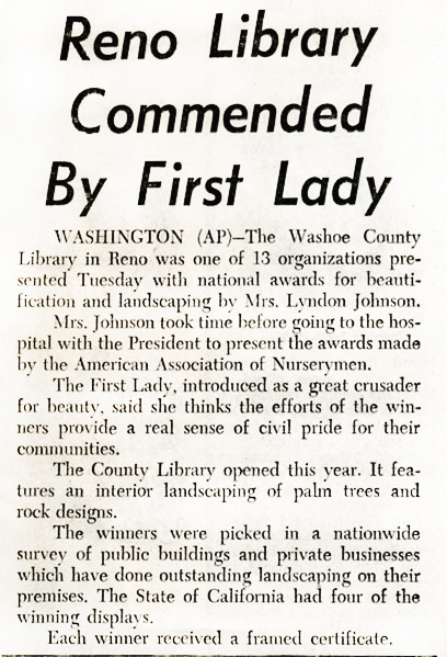 National recognition, 1966