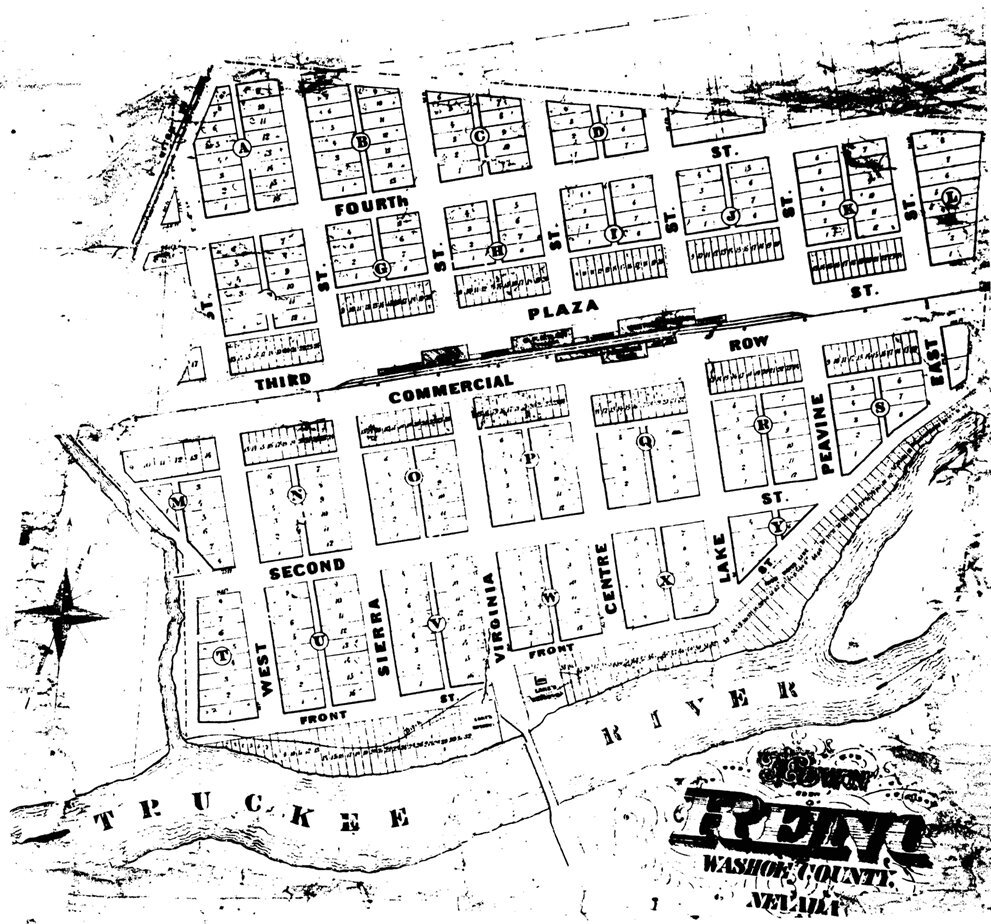 Original Reno town site, 1868