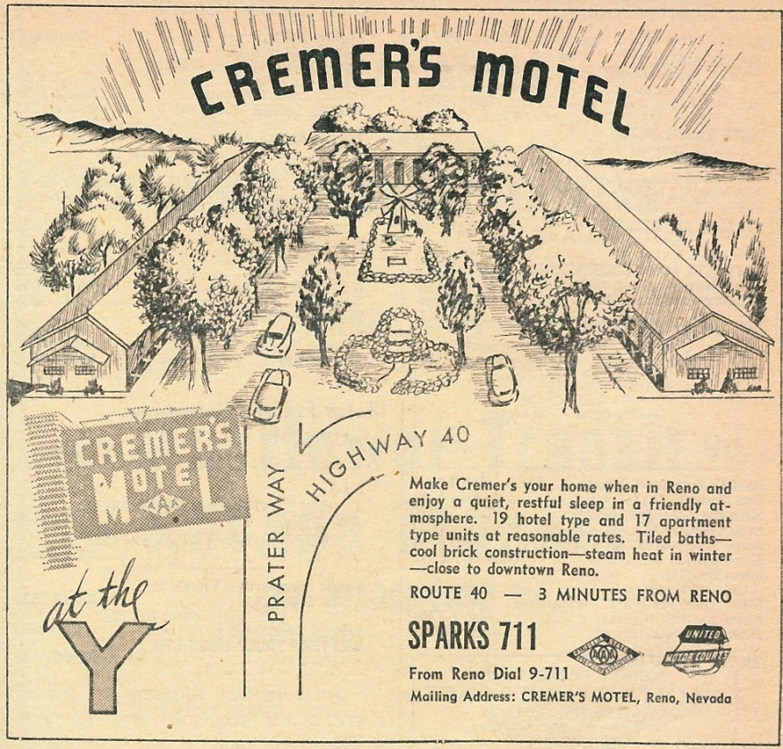 Cremer's Motel, 1950