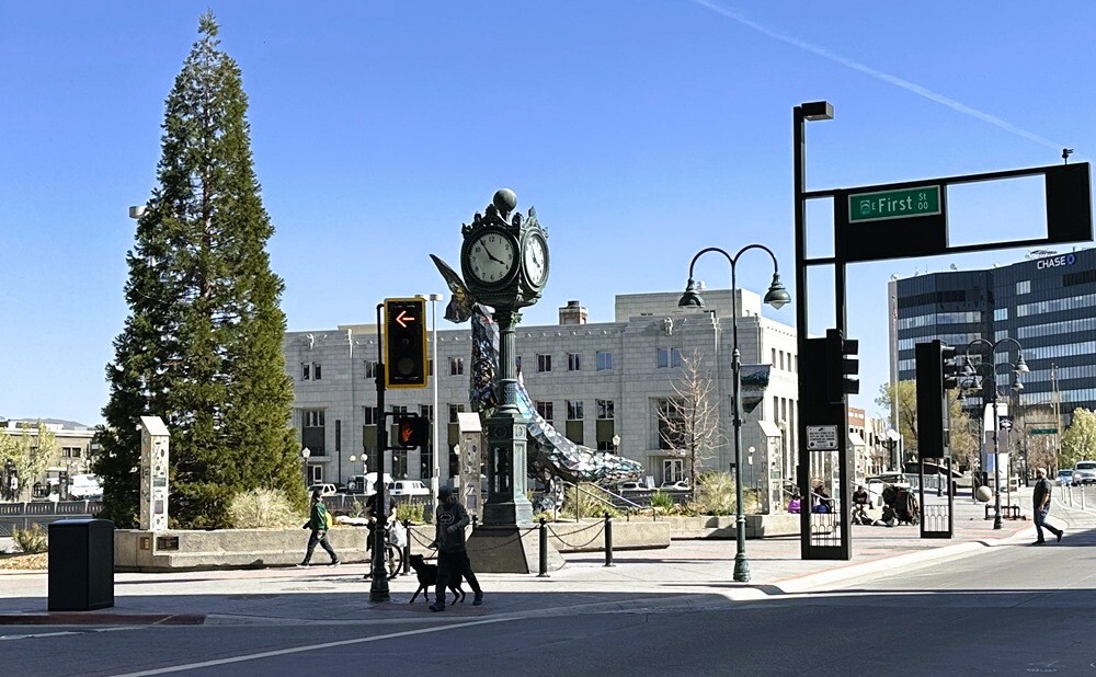 Clock on the City Plaza