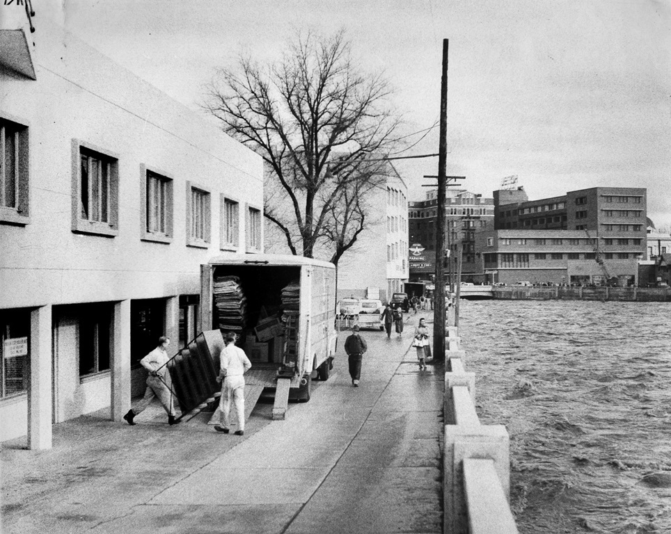 A riverfront view