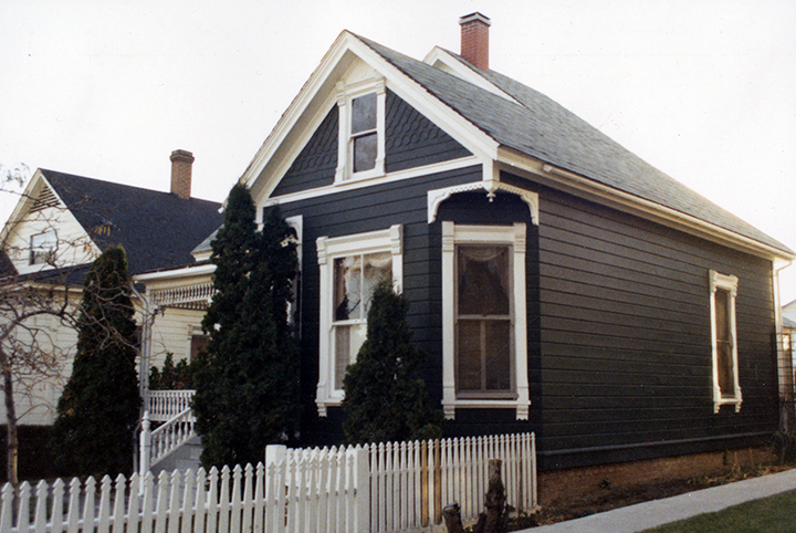 The Armstrong house from the northeast