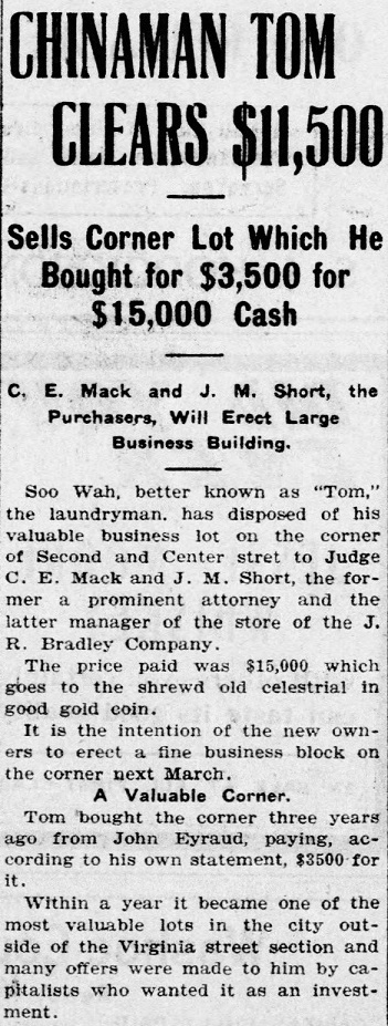 Sue Wah sells property
