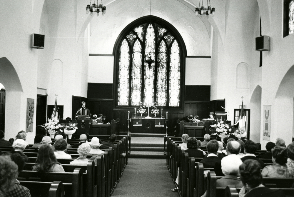 Holy Family Window in June 1974