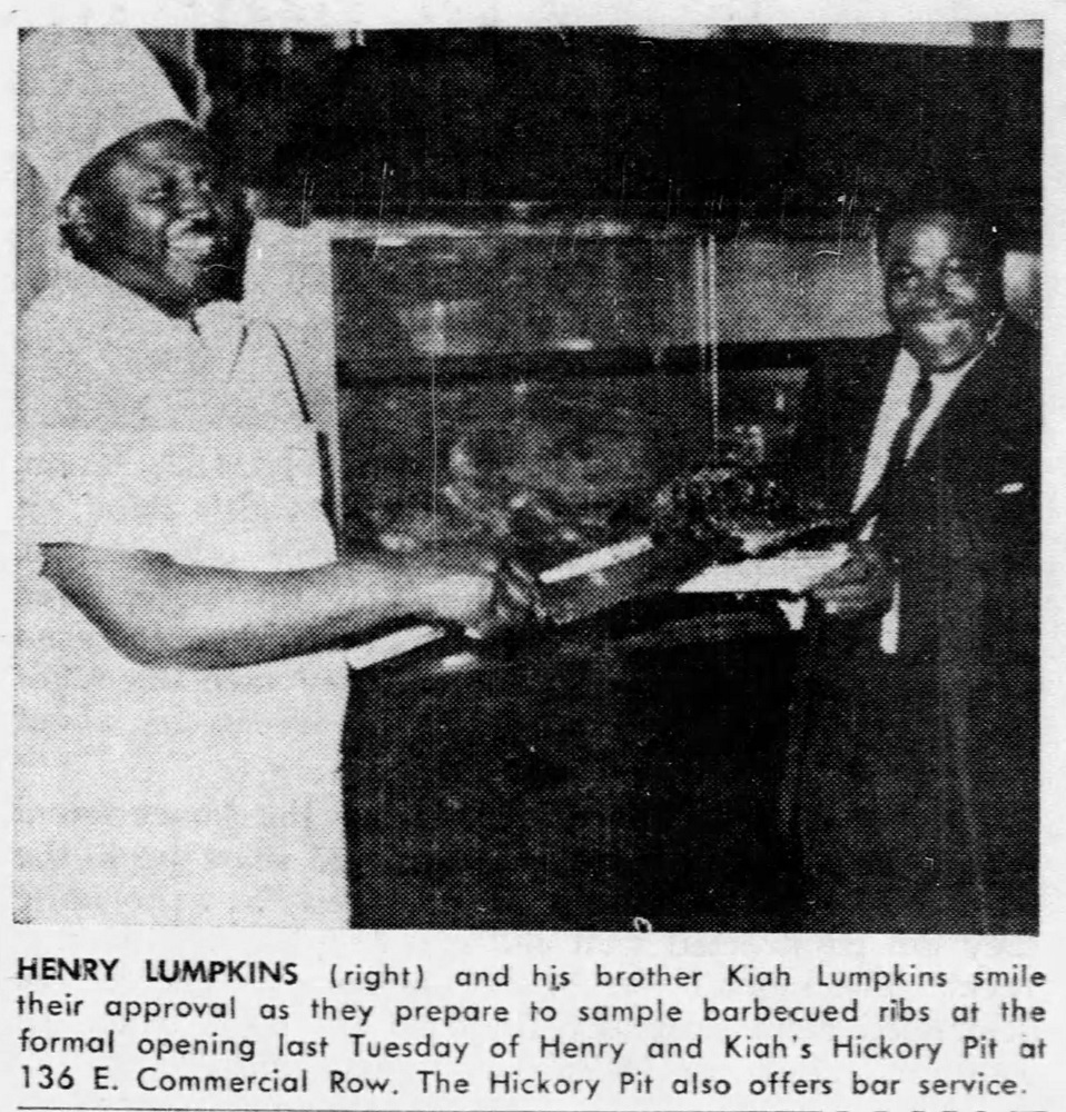 The Lumpkin brothers at the Hickory Pit