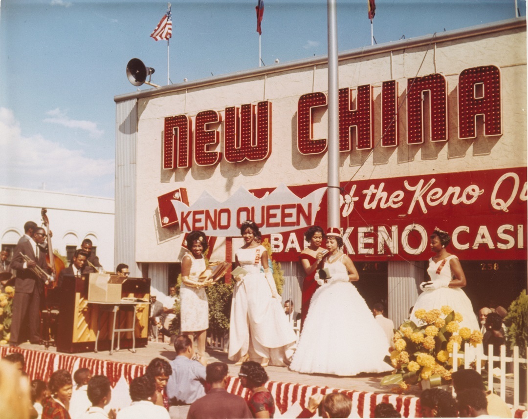Keno queens outside of New China Club