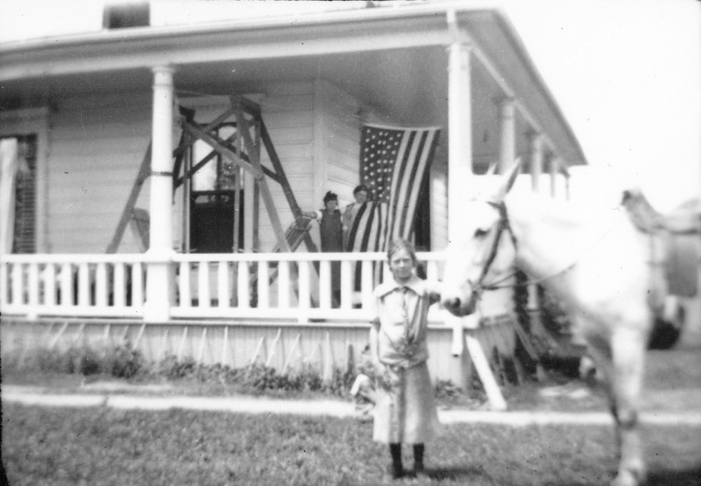 Betsy Caughlin with a horse